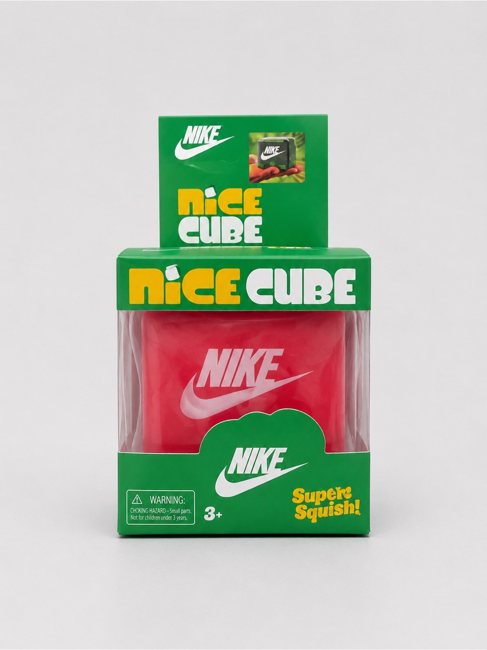 Nike Red Nice Cube Super Squish Toy